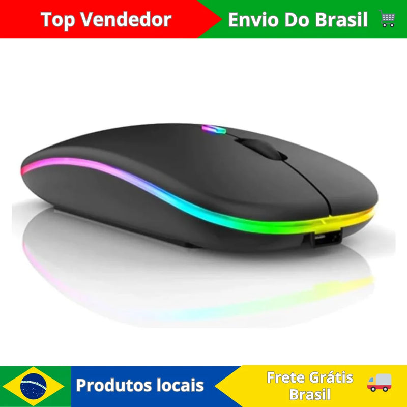 Wireless Mouse Rechargeable Led Rgb 2.4 Ghz Wireless Bluetooth Optico Ghz Notebook Computer
