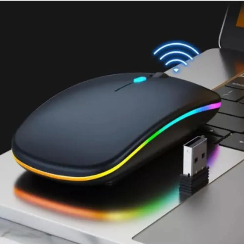 Wireless Mouse Rechargeable Led Rgb 2.4 Ghz Wireless Bluetooth Optico Ghz Notebook Computer
