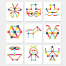 Brinquedo blocos de construção magnéticos | 68 peças