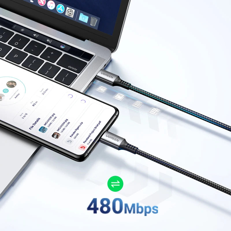 Cabo USB tipo C para USB tipo C UGREEN