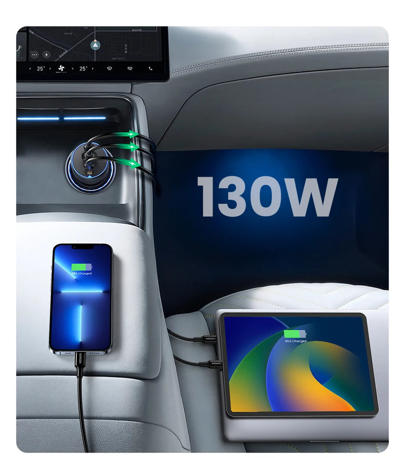 Carregador de Carro UGREEN 130W (Tipo C)