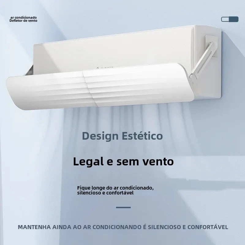 Defletor de Ar Condicionado Ajustável
