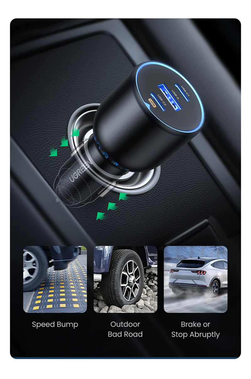 Carregador de Carro UGREEN 130W (Tipo C)