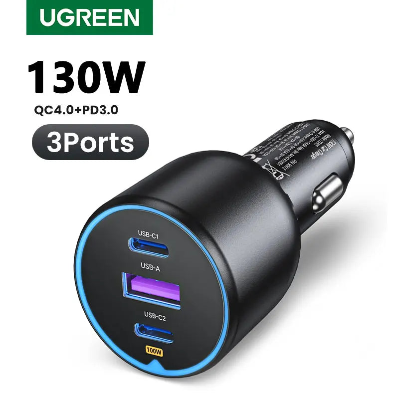 Carregador de Carro UGREEN 130W (Tipo C)