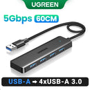 HUB USB 3.0 UGREEN – 4 Portas, Mais Conexões com Alta Velocidade