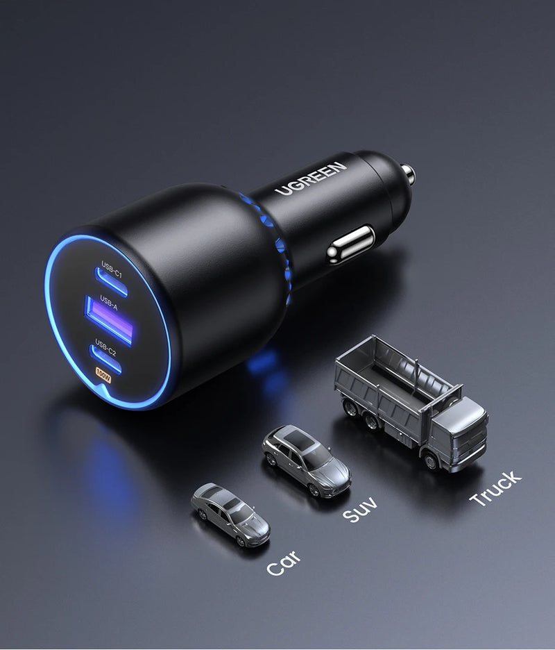 Carregador de Carro UGREEN 130W (Tipo C)