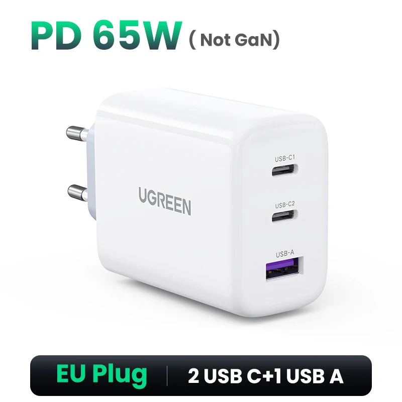 Carregador Rápido UGREEN GaN 65W