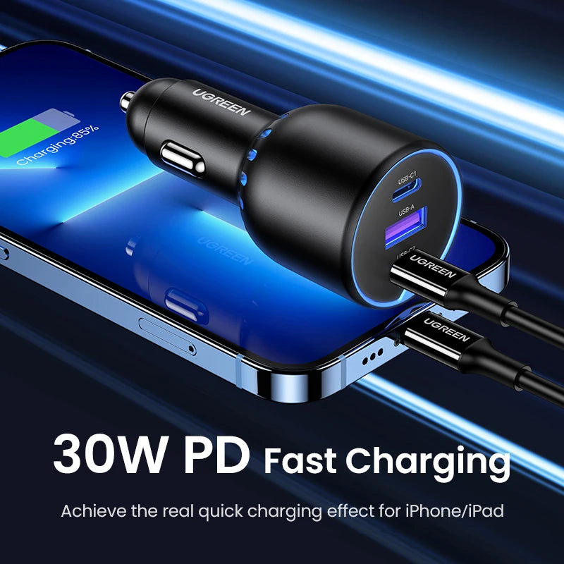 Carregador de Carro UGREEN 130W (Tipo C)