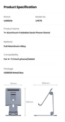 Suporte de Mesa UGREEN – Praticidade e Conforto para o Seu Dia a Dia