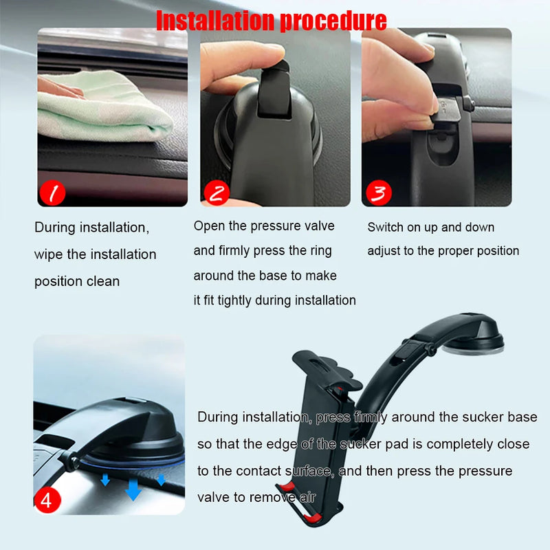 Suporte automotivo resistente para celular e tablet